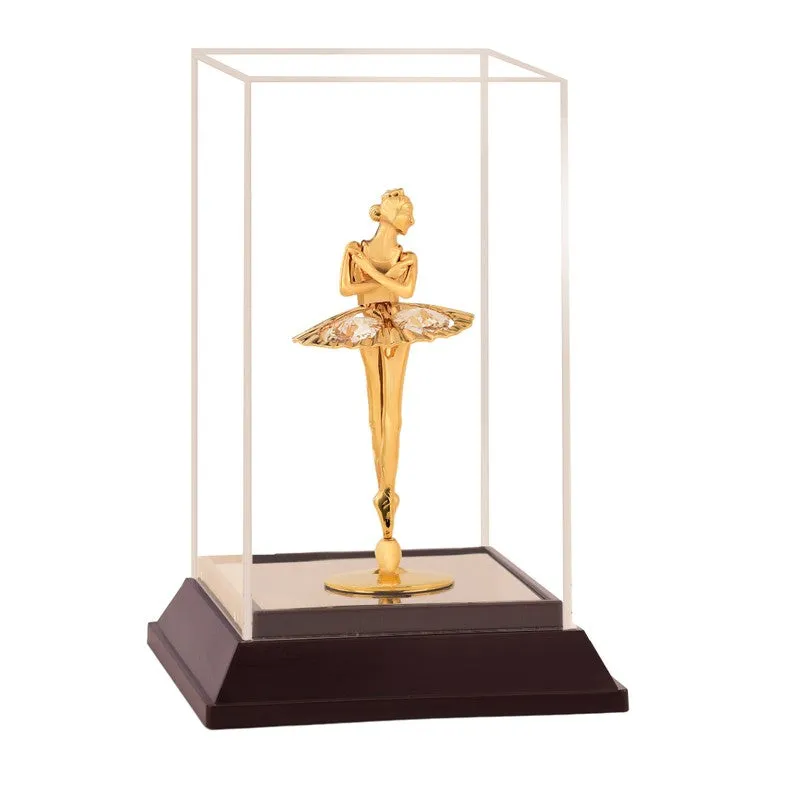 Golden Grace Lady 24K Gold Plated Mild Steel Showpiece media 4
