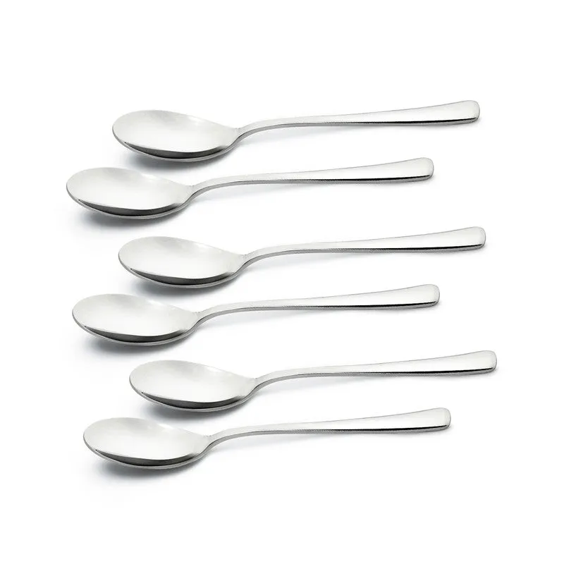 Lucia Stainless Steel Tea Spoon - Set of Six media 3