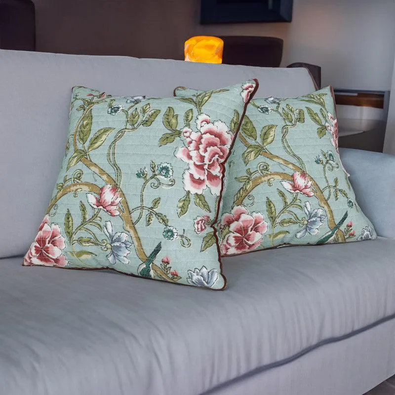 Shalvi Floral Cushion Cover - Set Of Two media 1