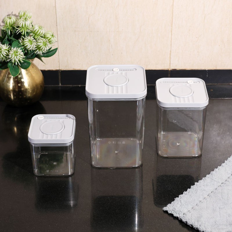 SealPro Transparent Clear PET Container (600 mL/1250 mL/2200 mL) - Set of Three