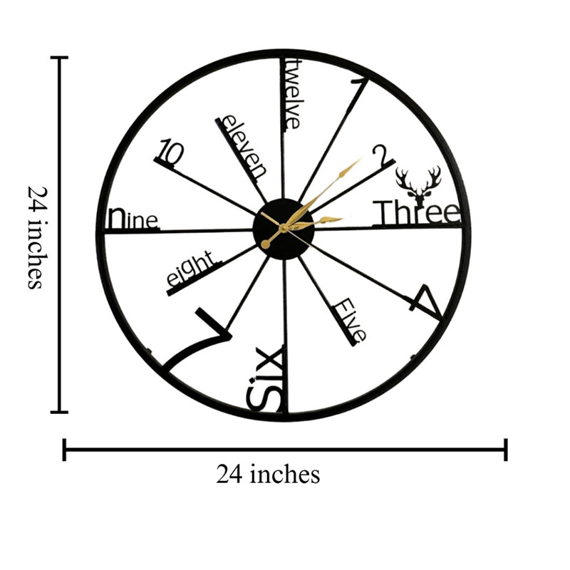Cirque Modern Metal Analog Wall clock media 5