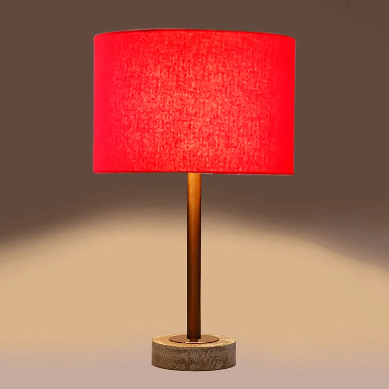 Cotin I Rodin Wooden Table Lamp - Red,Copper,White media 6