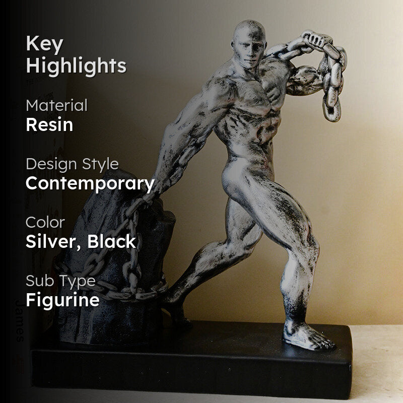 Herculese Resin Showpiece - Silver media 2