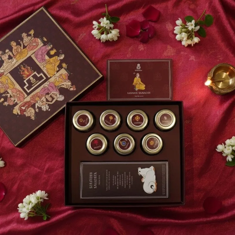 Aaradhya Pooja Essentials - Nine Piece Set media 1