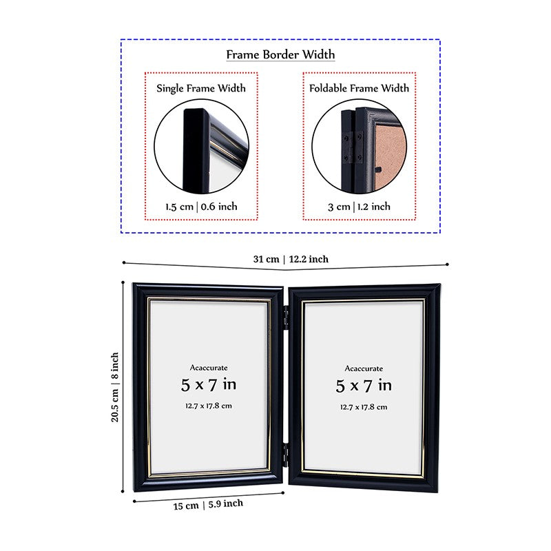 Glint Edge Duo Photo Frame - Black media 7