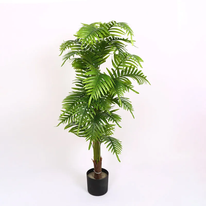 Verdiq Artificial Palm With Black Plastic Pot - 4.4 Feet media 6
