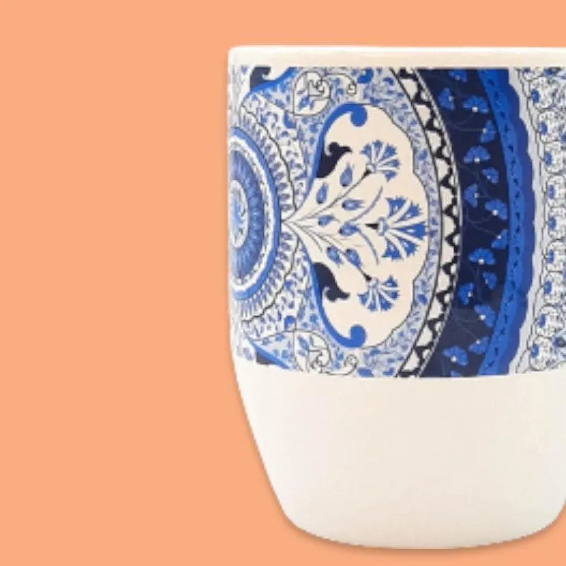 Turkish Ceramic Coffee Mug (325 mL) - Two Piece Set media 5