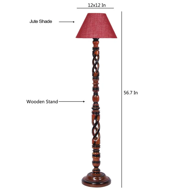 ConeCast Floor Lamp (Maroon) media 8