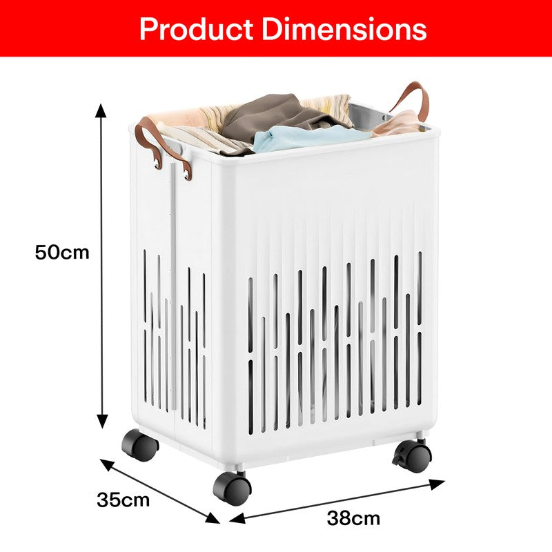 Rioware Roll & Sort Laundry Basket - White media 10