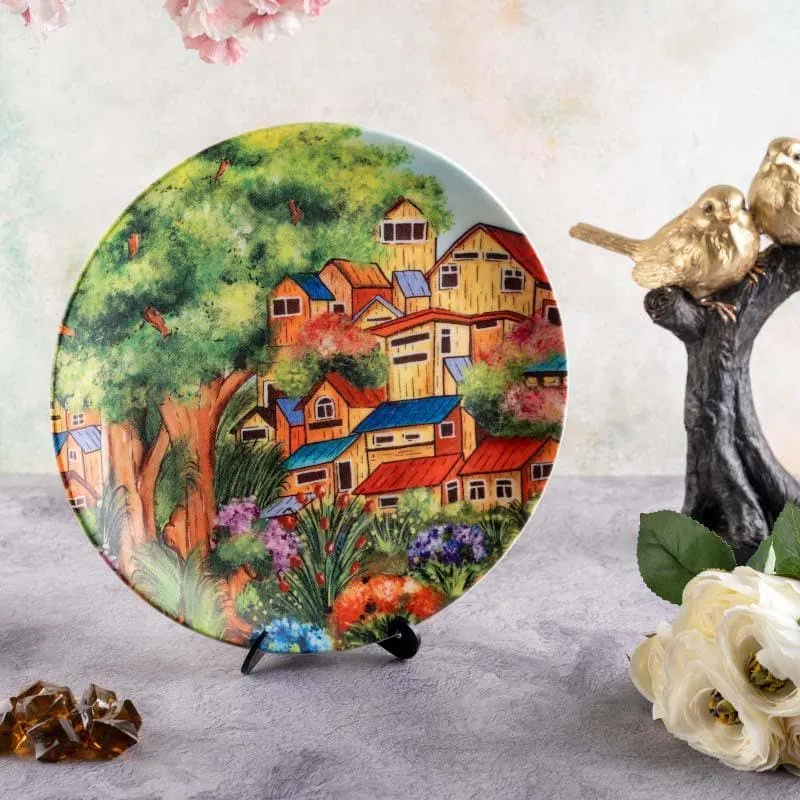 Close-knit Town Decorative Plate media 1