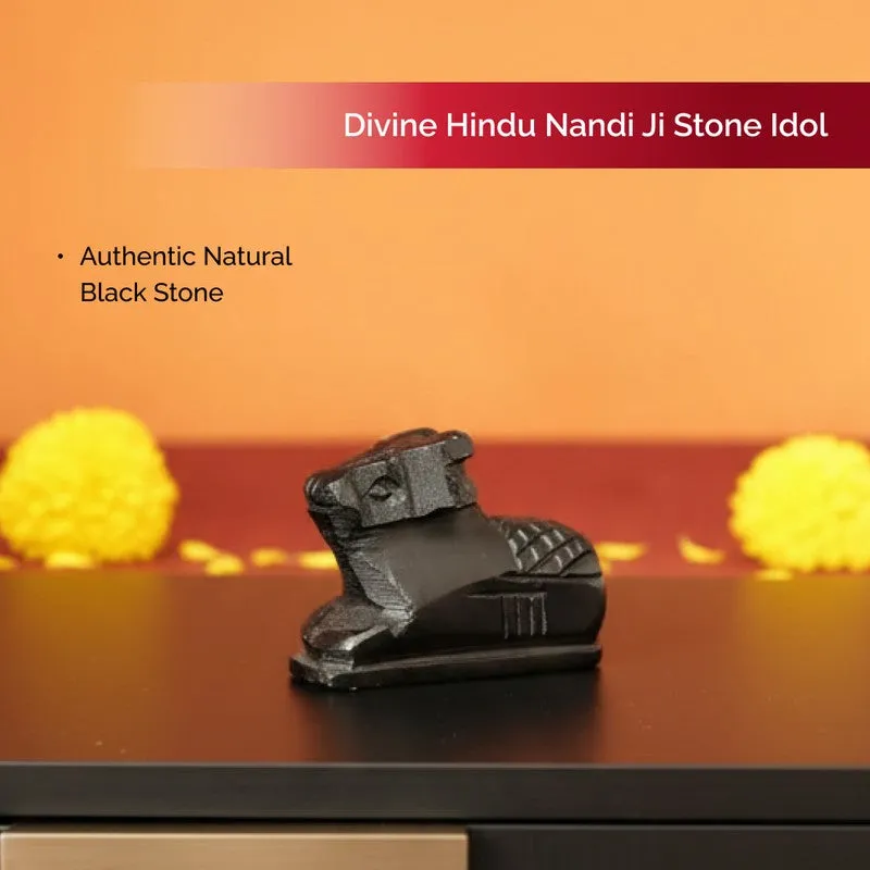 Nandi Ji Divine Ebony Wood Idol media 5