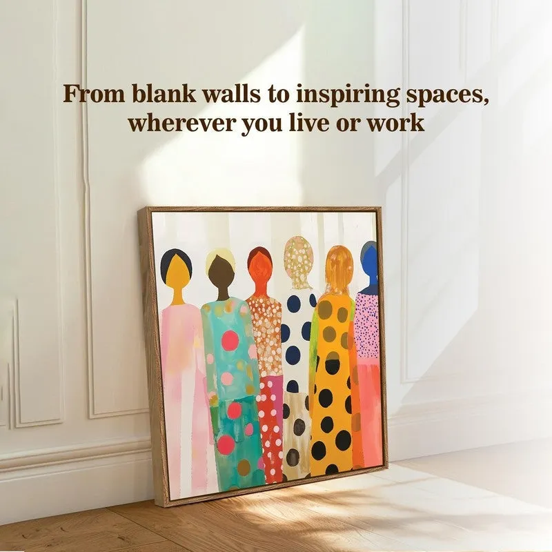 Painted Spirit Canvas Wall Art With Frame media 8