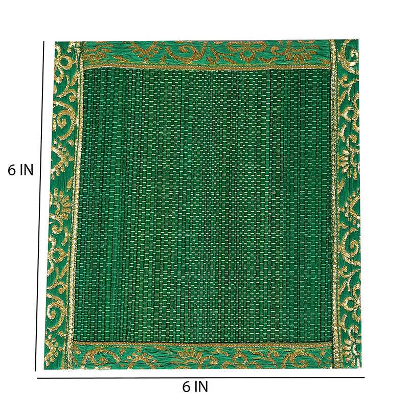 Eco Sip Bamboo Coaster (Green) - Set Of Six media 5