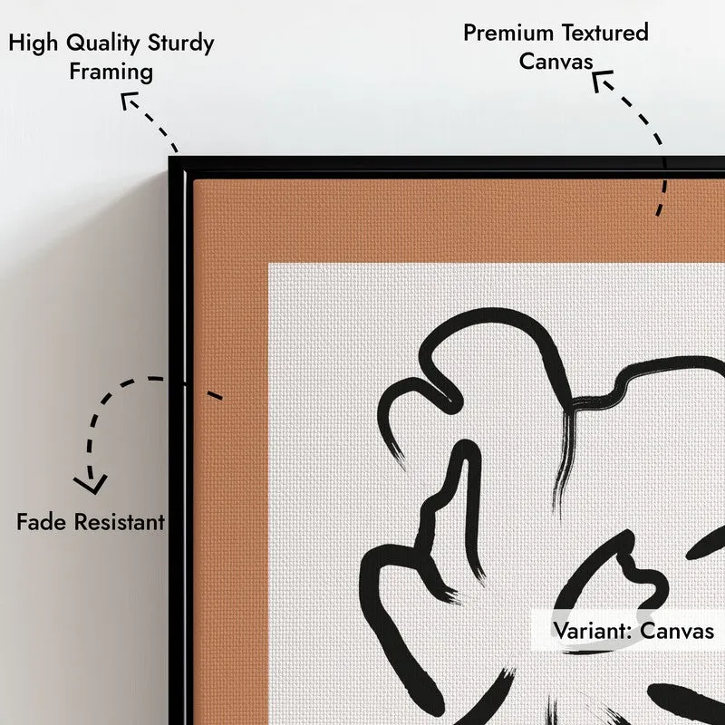 Unfurling Petal Canvas Wall Painting With Black Frame media 5