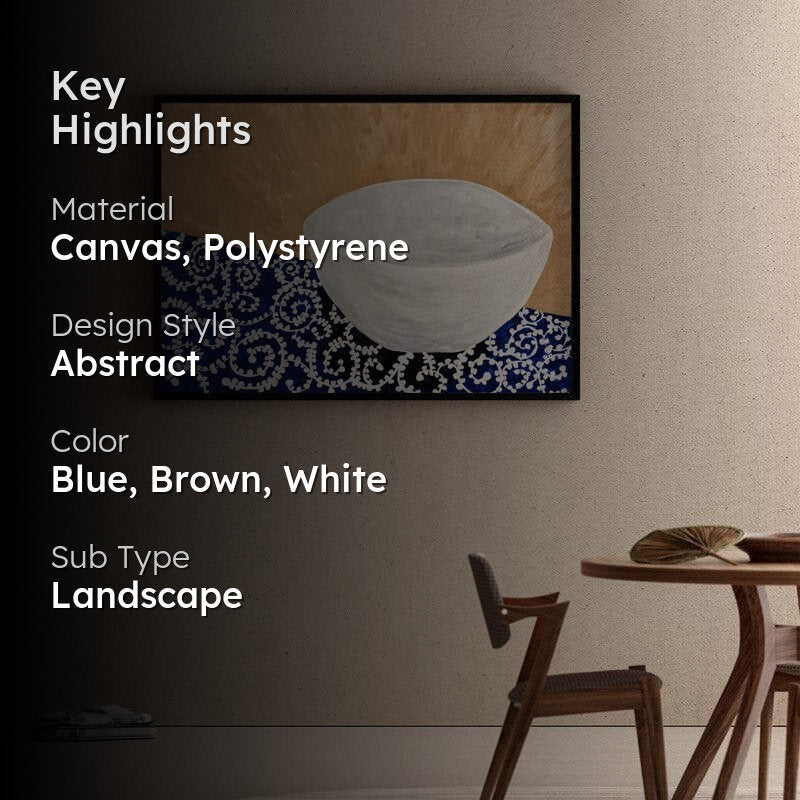 Glowbowl Canvas Wall Painting - Black Frame media 2