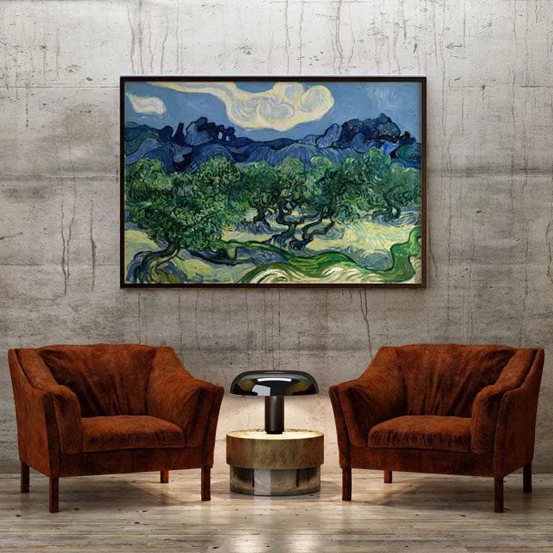 Olive Trees By Vincent Van Gogh - Black Frame media 4