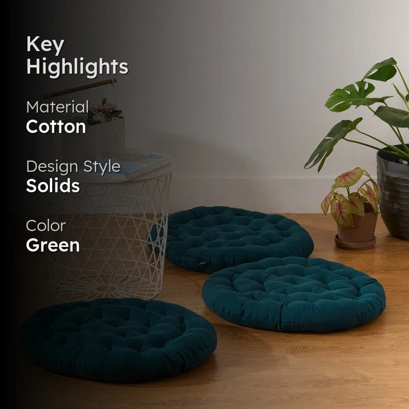 Gloria Floor Cushion (Botanical Green) - Set Of Three media 2