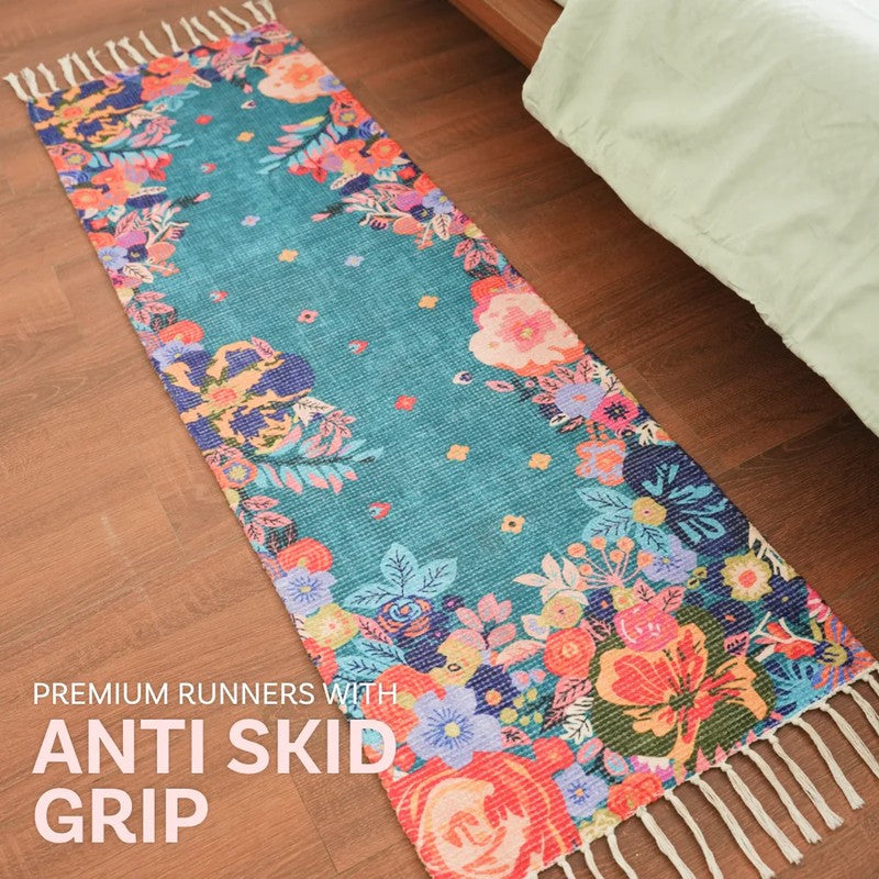Heritage Floral Cotton Runner Rug media 7