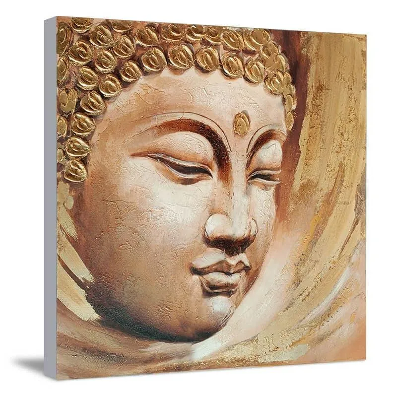 Tranquil Buddha Wall Painting media 4