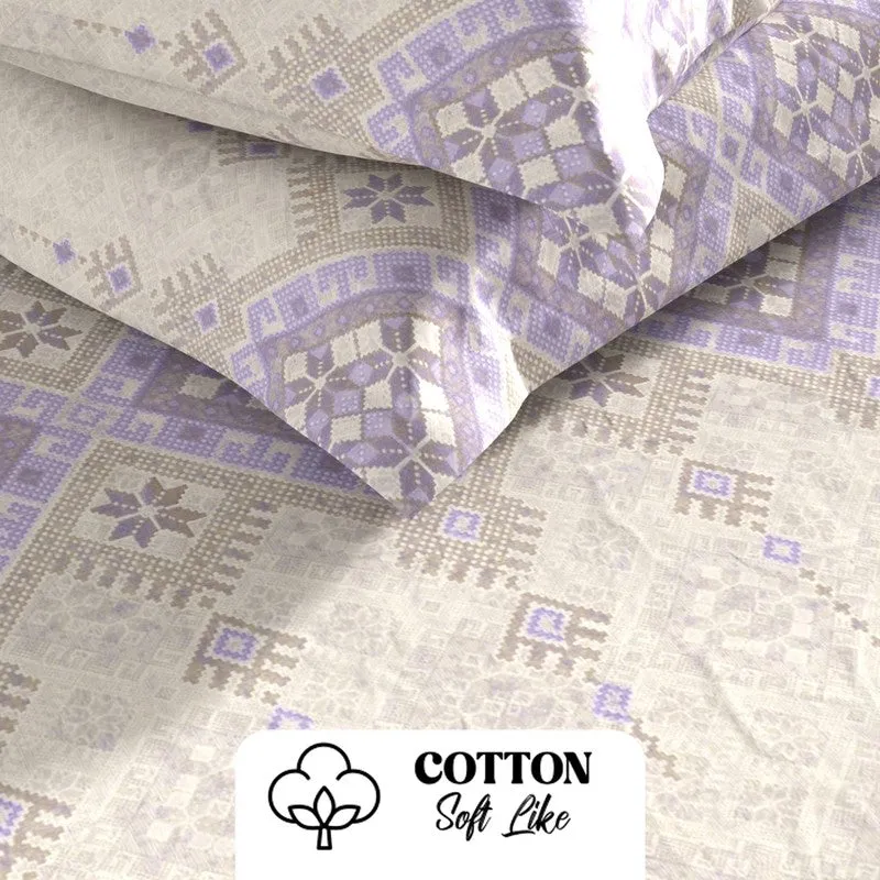 Arlyn Bedsheet (Purple) - 115 GSM media 5