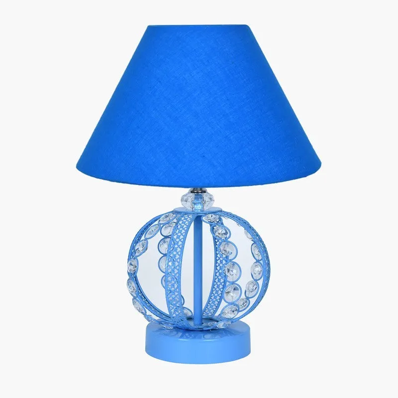 SculptaLight Artistic Desk Wooden Table Lamp - Blue media 3