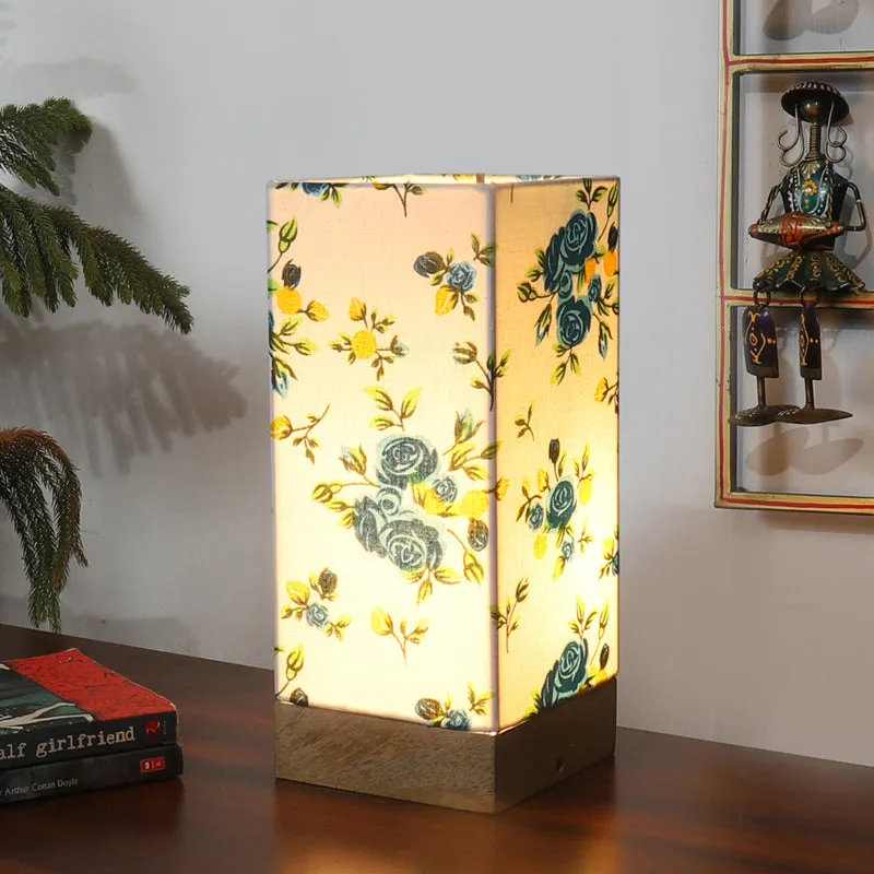 Seralya Edge Cotton Table Lamp - Multicolor media 2