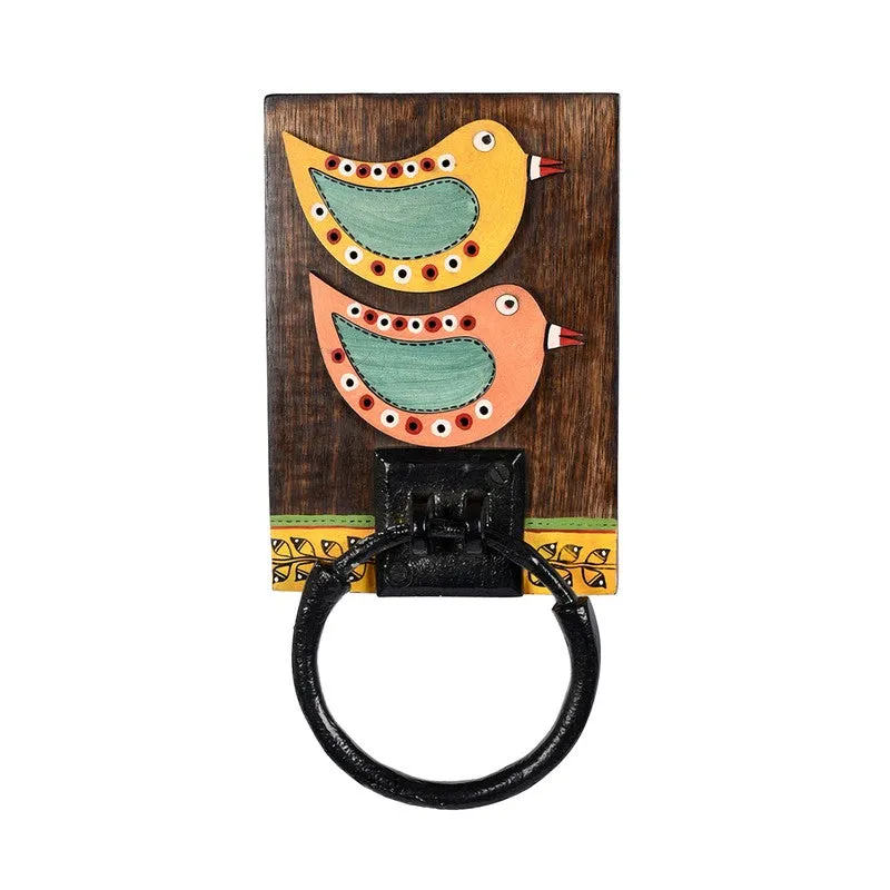 Duo Chirp Wooden Handcrafted Towel Hanger media 3
