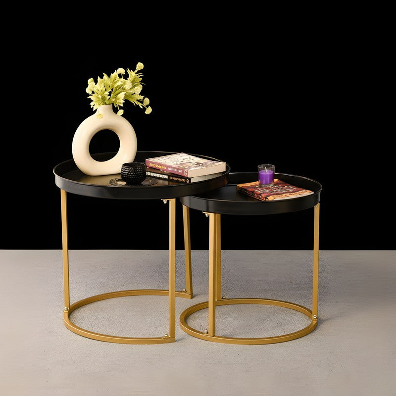 Noira Edge Center Table (Black & Gold) - Set Of Two media 6
