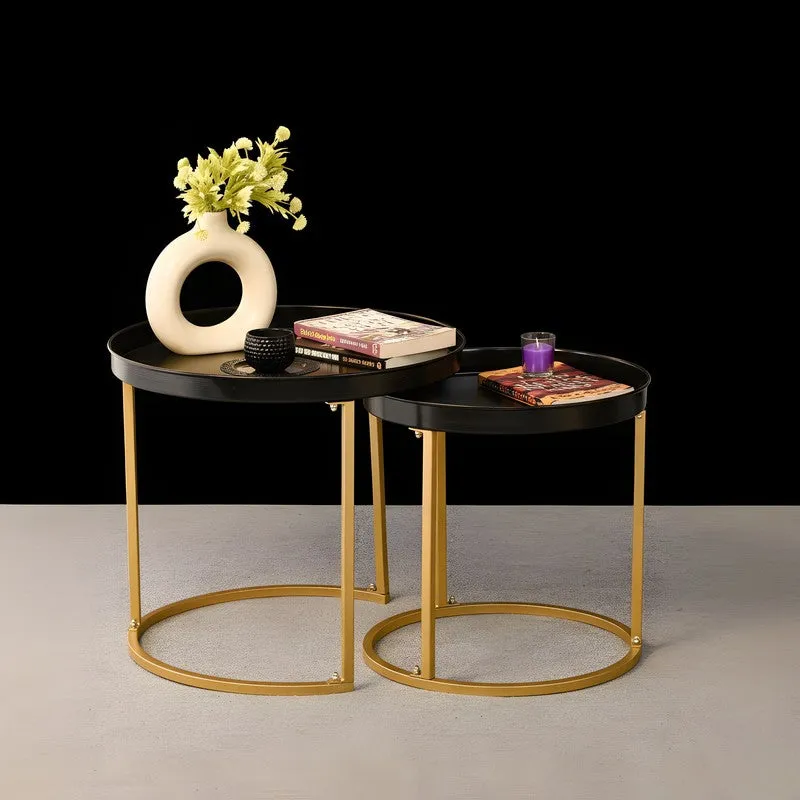 Noira Edge Center Table (Black & Gold) - Set Of Two media 6