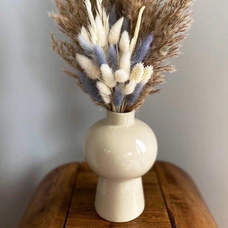 Mushroom Vase With Naturally Dried Flower Bunch image 3