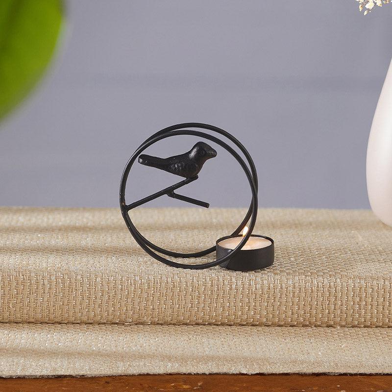 Alaiza Chirp Tealight Candle Holder (Black) - Set Of Four media 5