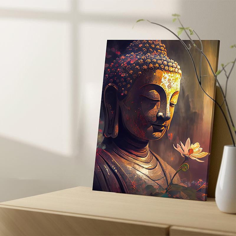 Buddha In Serenity Canvas Wall Painting media 2