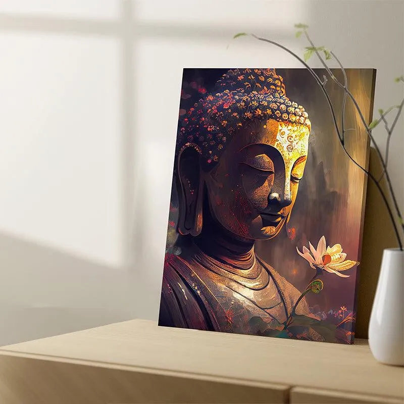 Buddha In Serenity Canvas Wall Painting media 2