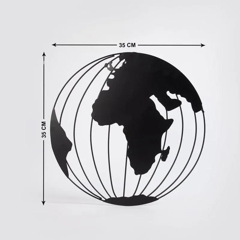 Globe Wander Metal Wall Accent media 5