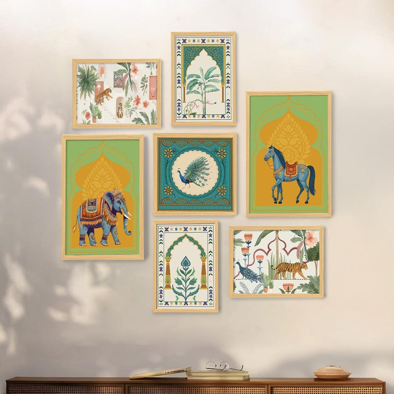 Folk Rhythms Wall Art - Set of Seven media 3