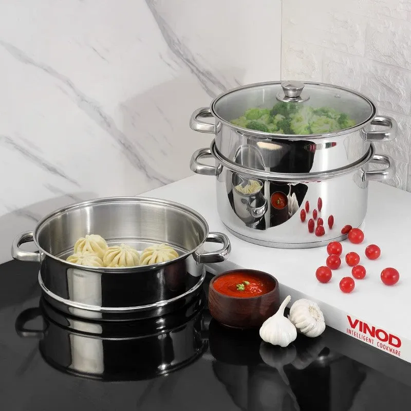 Vinod Fenric 3 Tier Stainless Steel Steamer media 3