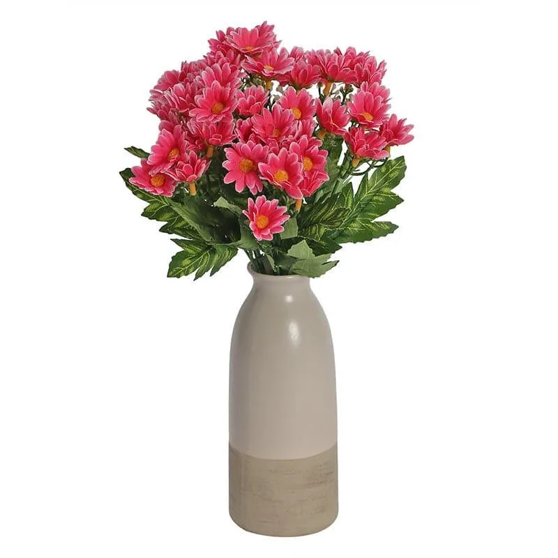 Faux Daisy Floral Bunch (Pink) - Set Of Two media 3