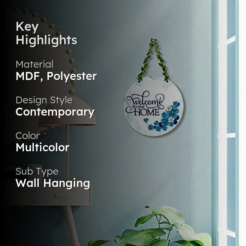 Welcome Home I Polyester & MDF Wall Hanging media 2