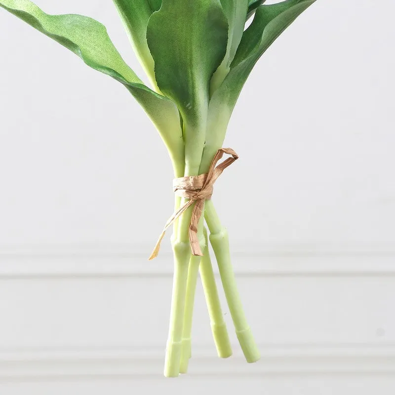 Tulip Artificial Flower Bunch - White media 6