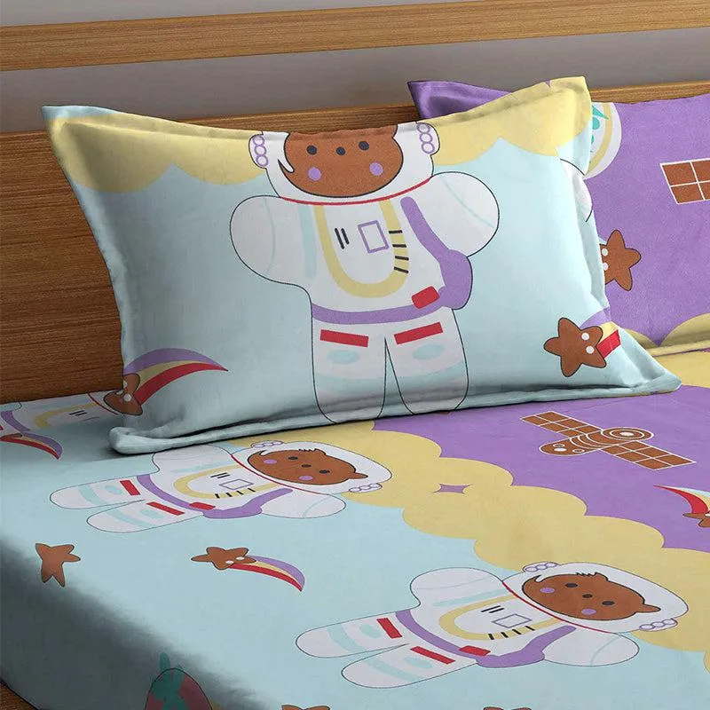 Louie Abstract PollyCotton kids Bedsheet - 150 GSM media 4