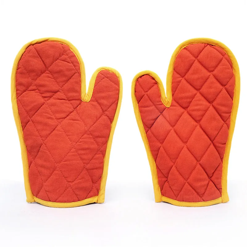 Swayam Teplo Kitchen Gloves (Orange & Yellow) - Set Of Two media 6