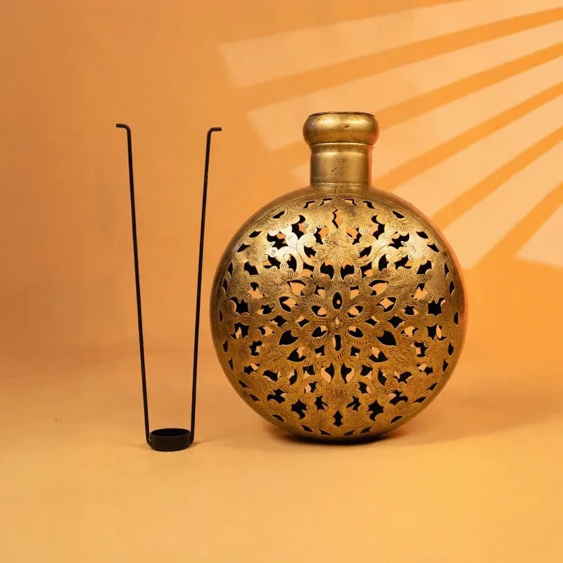 Golden Ember Tea Light Candle Holder media 3