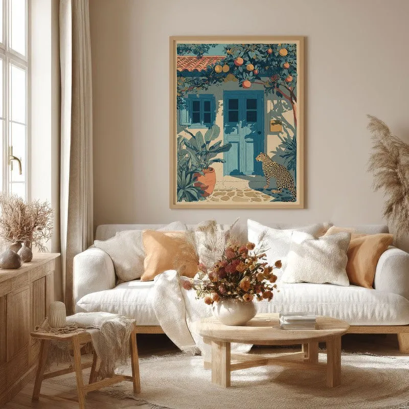 Artful Jungle Canvas Wall Painting - Brown Frame media 4