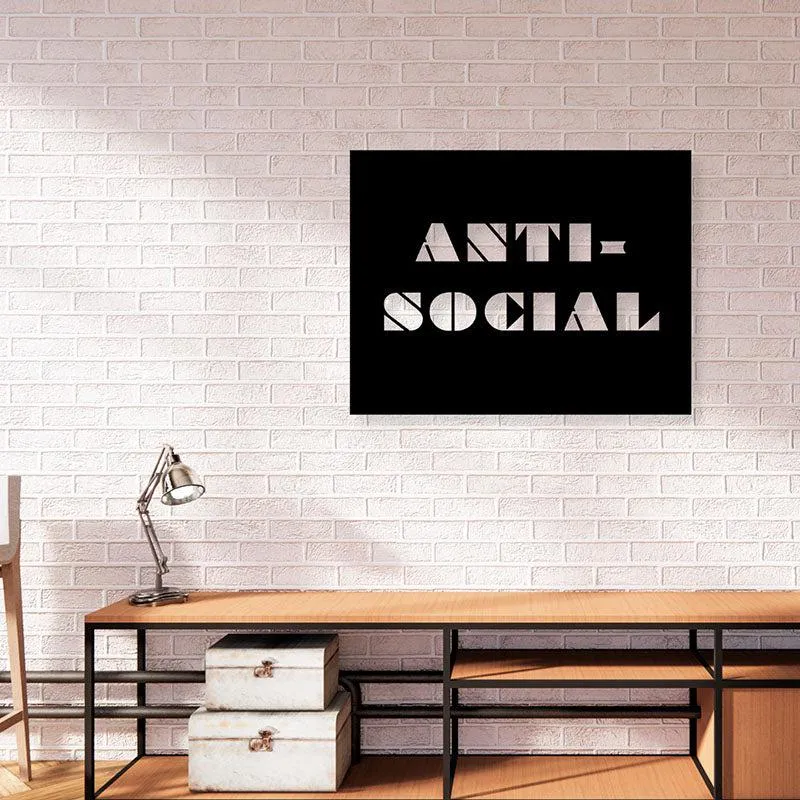 Anti Social Iron Wall Accent media 1