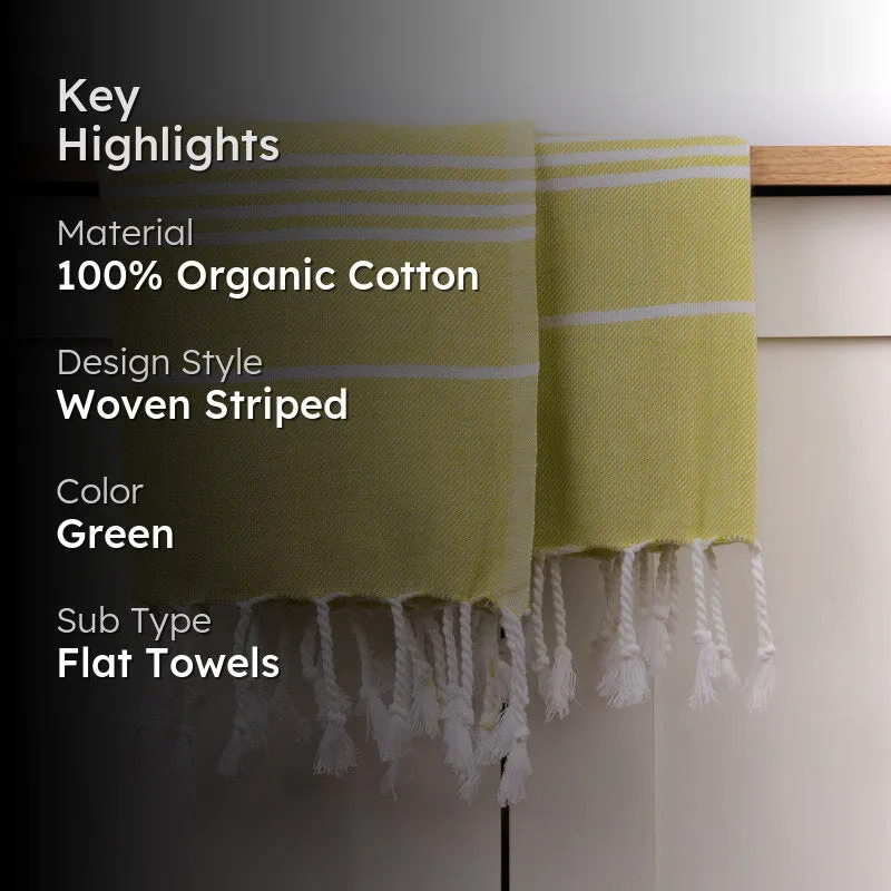 Luxe Linen Bath Towel - Pastel Green media 2
