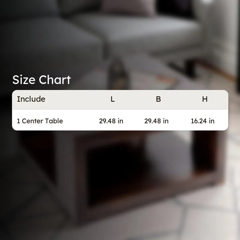 Brixon Sheesham Wooden Center Table - Brown media 9