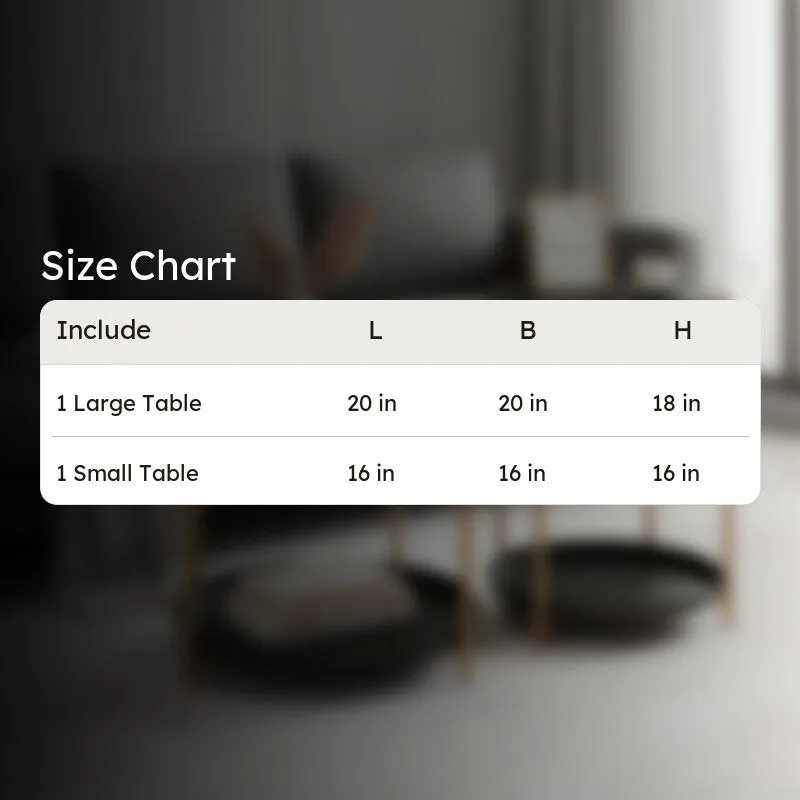 Arvo Hue Center Table (Black & Gold) - Set Of Two media 9