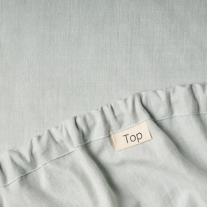 Lunar Weaves Bed Sheet - Sage Bamboo Cotton Bedsheet - 130 GSM media 9