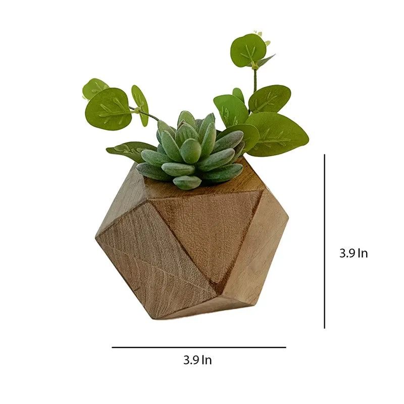 Evergreen Charm Plant Wood Vase media 5