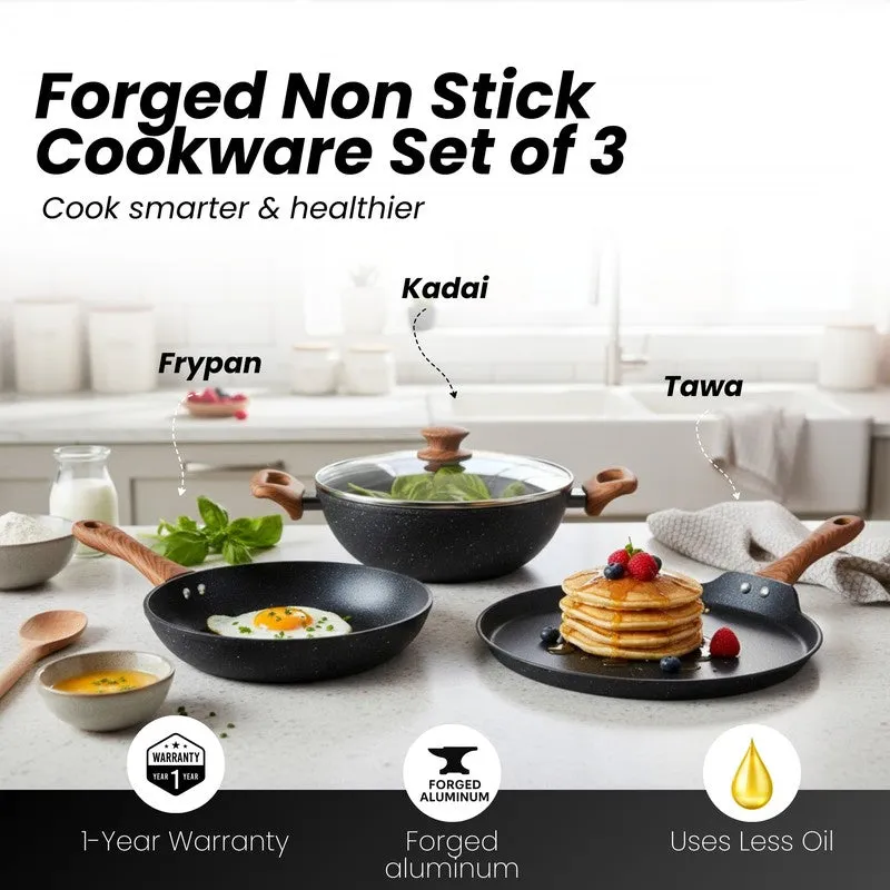 Salford Non Stick Cookware Set (Black) - Three Piece Set media 8